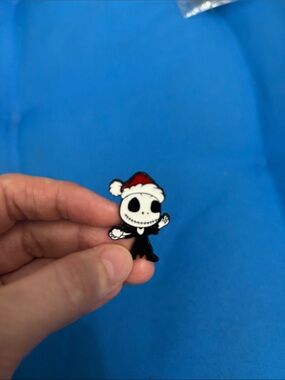 The Nightmare Before Christmas Pin Colored White Red Halloween NWOTS